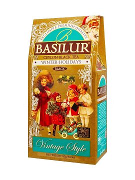 Чай Basilur Винтаж Зимние каникулы черный 85 гр