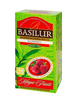 Чай Basilur Волшебные фрукты Малина зеленый в пакетиках 25 шт