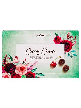 Набор конфет Magnat Cherry Charm пралине из темного шоколада с вишнёвым ликером 145 гр