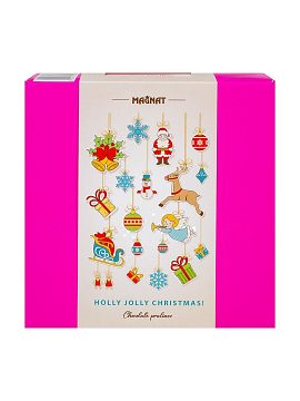 Magnat Christmas Choco and Fruit Конфеты пралине из молочного шоколада с малиновой начинкой 180 гр