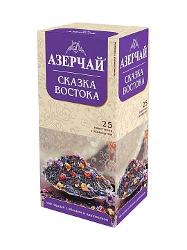 Чай Азерчай Сказка востока черный в пакетиках 25 шт