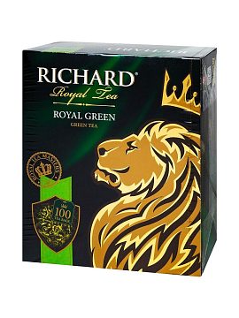 Чай Richard Royal Green зеленый в пакетиках, 100 шт