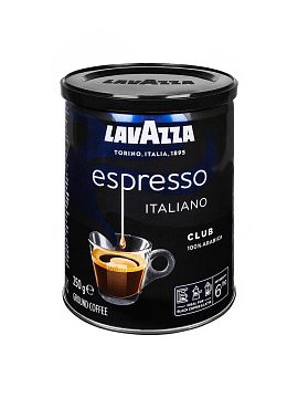 Кофе Lavazza молотый Club 250 гр ж.б.