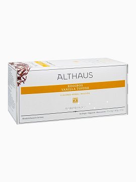 Чай Althaus Rooibush Vanilla Toffee травяной на чайник в пакетиках 15 шт по 4 гр