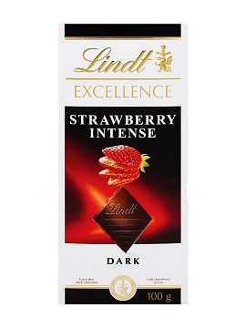 Плитка Lindt Excellence Темный с клубникой плитка 100 г (27765)