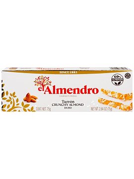El Almendro Хрустящий миндальный туррон 75 гр