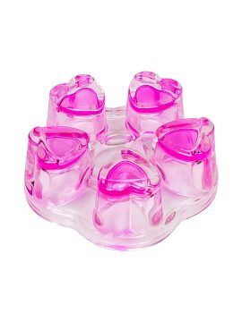 Подставка-подогреватель под чайник Звезда (розовый) M-004/pink