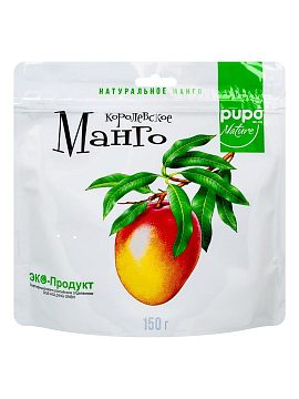 PUPO Королевское Манго фрукты сушеные 150 г