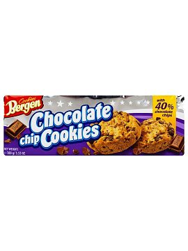 Bergen Chocolate chip cookies Печенье с кусочками шоколада 100 г