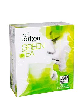 Чай Tarlton Green Tea  Зеленый чай в пакетиках 100 шт. (Зеленое лицо)