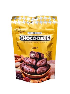 Chocodate Финики с миндалем в молочном шоколаде 100 г