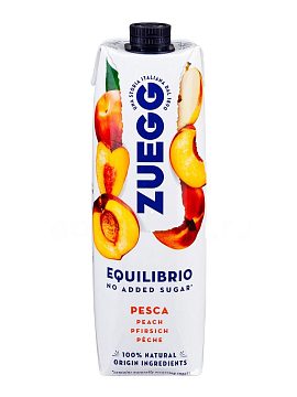 Zuegg Напиток Персик и Яблоко (без сахара) 1 л