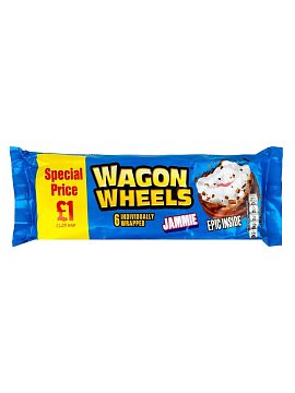 Бисквитное Печенье с джемом Wagon Wheels 228 гр