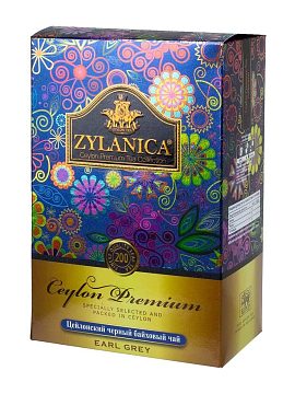 Чай Zylanica черный Ceylon Premium Collection Бергамот FBOP 200 г