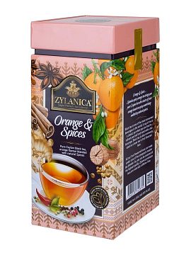 Чай Zylanica черный Ceylon Premium Collection Orange&Spice OPA 200 г ж.б.