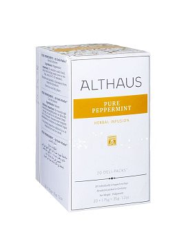 Чай Althaus травяной Pure Peppermint (Чистая мята) в пакетиках 20 шт