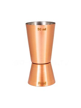 Джиггер 25/50 мл медь P.L. Proff Cuisine