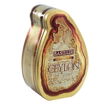 Чай Basilur Остров Цейлон Золотой 100 гр ж/б
