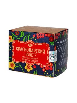 Чай Краснодарский букет черный с васильком и мелиссой 50 г