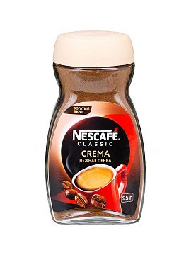 Кофе Nescafe Classic растворимый Crema 95 г
