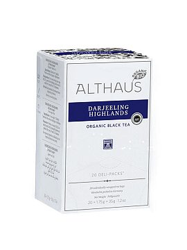 Чай Althaus Darjeeling Highlands Дарджилинг черный в пакетиках 20 шт