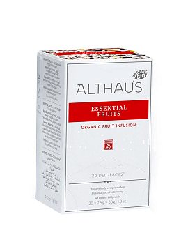 Чай Althaus Essential Fruits (Фруктовое Искушение) фруктовый в пакетиках 20 шт
