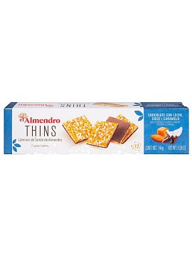 El Almendro хрустящий миндальный туррон с молочным шоколадом, карамелью и кокосом 144 г