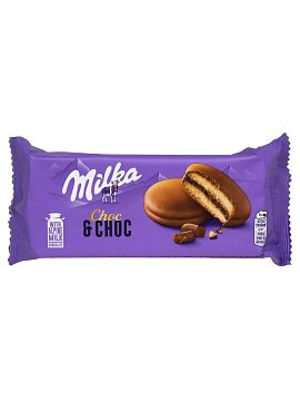 Бисквитное печенье Milka Choc chok 150 гр