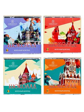 Пушкинская Шоколадная Фабрика Шоколадная плитка "Москва" 85 г