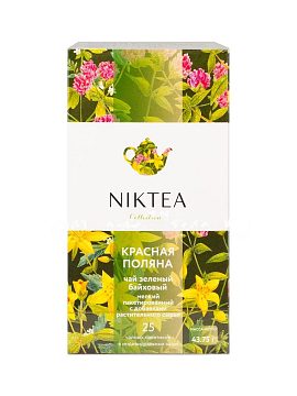 Чай Niktea Krasnaya Polyana зеленый с добавками в пакетиках 25 шт