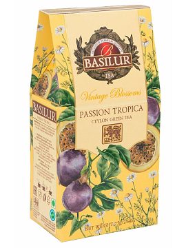 Чай Basilur Винтажные цветы Тропическая Страсть зеленый 75 г