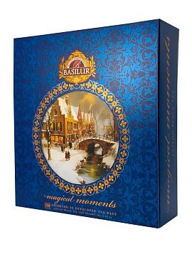 Чай Basilur Волшебные моменты Том 1 Ассорти, черно/зеленый в пакетиках 40 шт