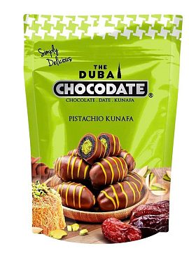 Chocodate Milk Финики с фисташковой пастой и тестом кунафа в молочном шоколаде 90 г