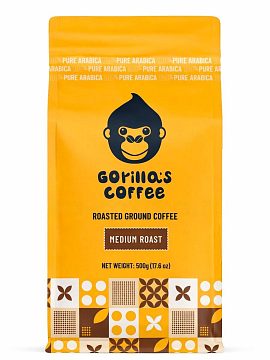 Кофе молотый Gorillas Coffee  500 г