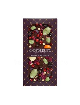 Шоколад Chokodelika темный Драгоценности, с украшением 100 г