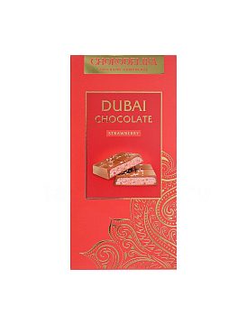 Chokodelika Шоколад молочный Дубайский "Dubai Strawberry" 180 г