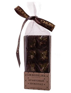 Chokodelika Шоколад темный "Крафтовый микс с Кунжутом и тыквенными семечками" 50 г