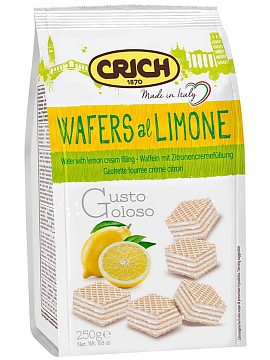 Crich – Wafers with lemon filling - Вафли с лимонно-кремовой начинкой 250 г