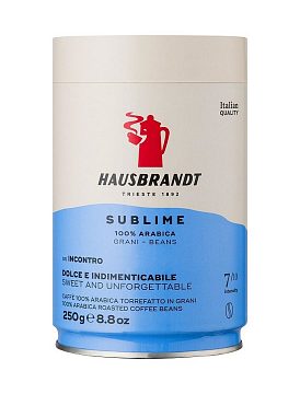 Кофе Hausbrandt в зернах Sublime Espresso 100% Аrabica 250 г ж.б.