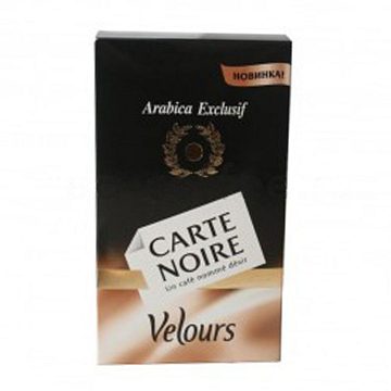 Кофе Jacobs молотый Carte Noire 250 гр велюр мол