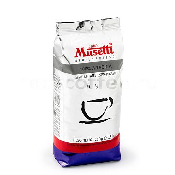 Кофе Musetti в зернах 100% Arabica 250 гр