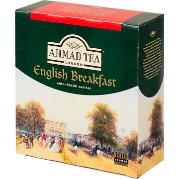 Чай Ahmad Tea English Breakfast черный (100 пакетиков)