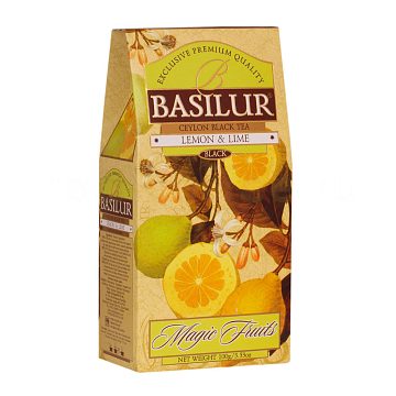 Чай Basilur Волшебные Фрукты Лимон и Лайм черный 100 гр