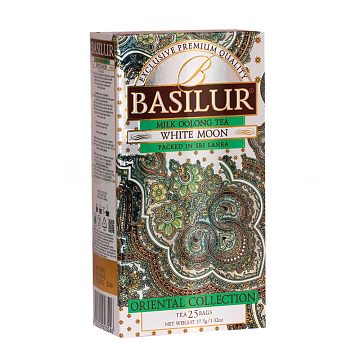 Чай Basilur Восточная Белая Луна мололчный улун в пакетиках 25 шт