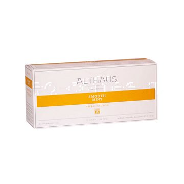 Чайный напиток Althaus Smooth Mint травяной в пакетиках на чайник 15 шт