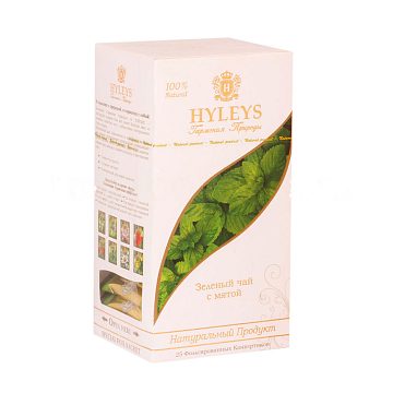 Чай Hyleys Гармония Природы Зеленый с мятой в пакетиках 25 шт