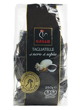 Gallo (Гайо) Гнезда с черной каракатицы Таглиателе Сепиа 250 гр