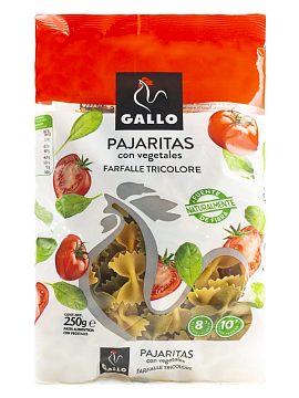 Gallo (Гайо) Триколор Бантики (с овощами) Паяритас Веджеталес 250 гр