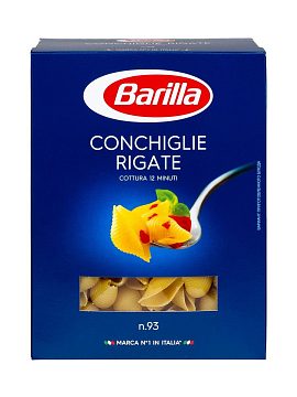 Макаронные изделия Barilla Конкилье Ригате (Conchiglie Rigate) №93 450 г