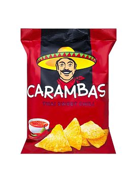 Чипсы Carambas кукурузные сладкий тайский перец 150 г